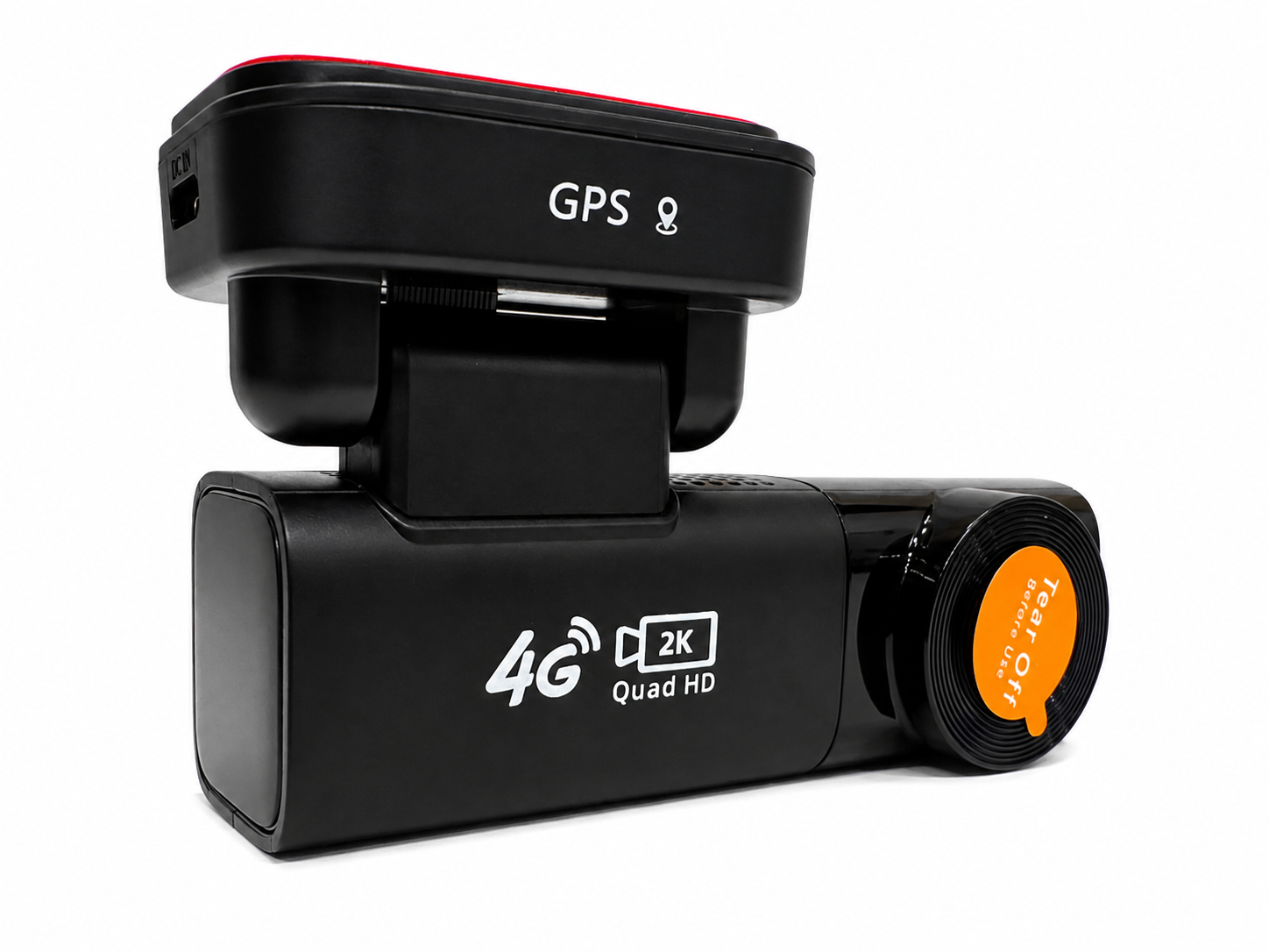 APOLLON VX3 açılı önden görünüm; güç girişiyle birlikte GPS aparatı ve gövdedeki 4G işareti