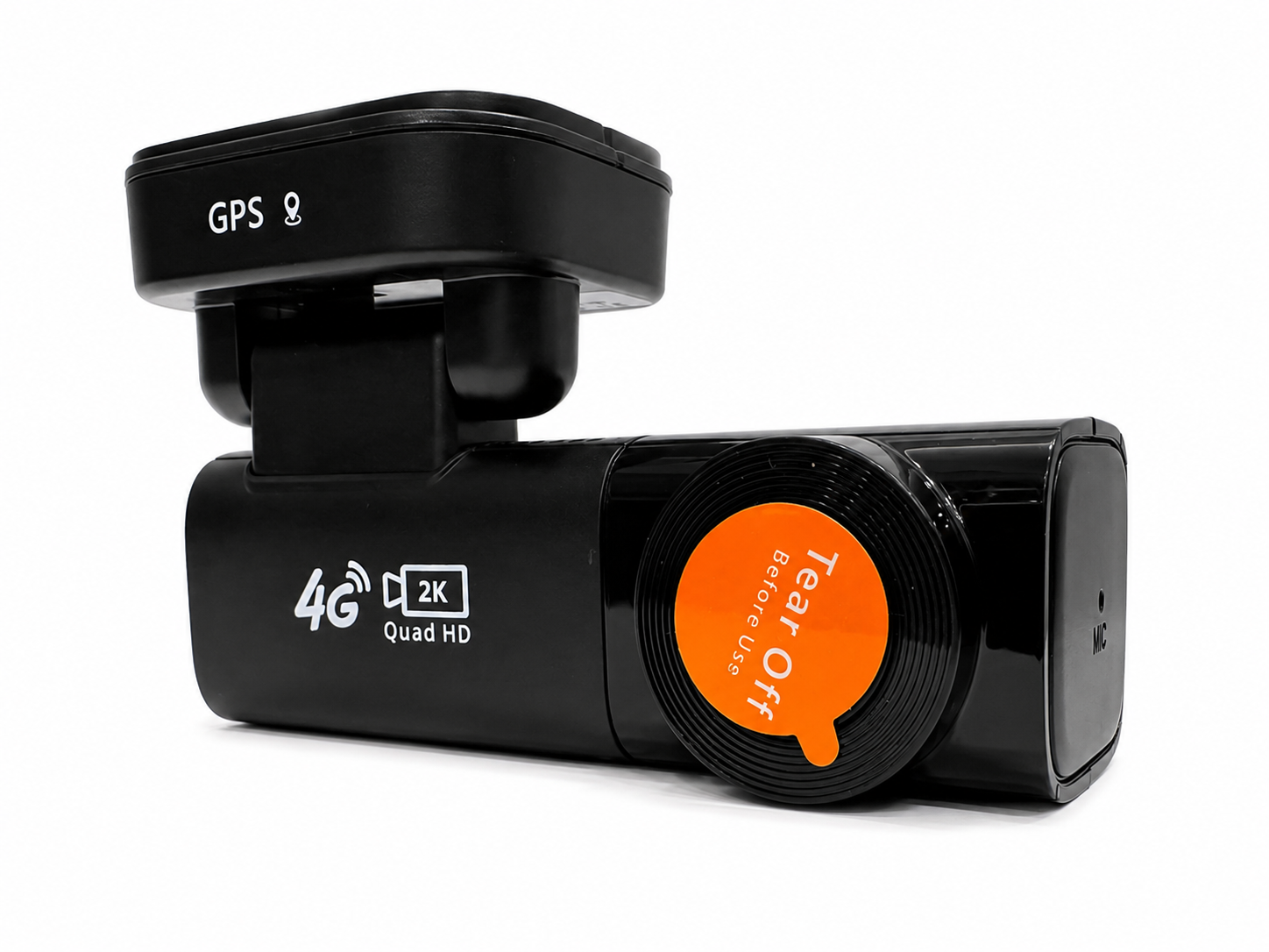 APOLLON VX3 diğer taraftan açılı görünüm; koruyucu filmiyle lens ve mikrofon deliği