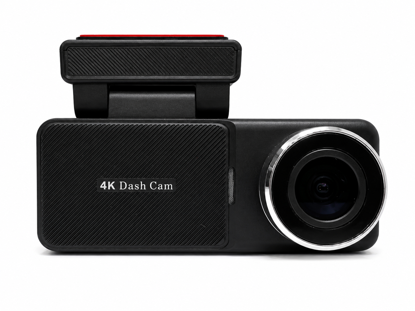 APOLLON VX4 önden görünüm; 4K Dash Cam gövdesi, geniş açılı lens ve ön cam aparatı
